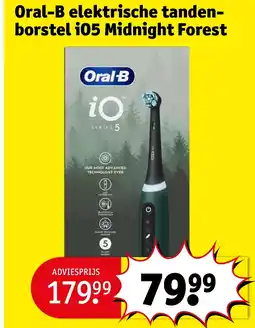 Kruidvat Oral-B elektrische tandenborstel iO5 Midnight Forest aanbieding