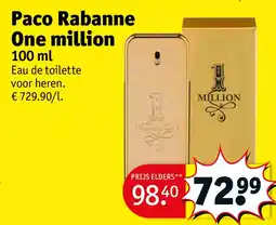 Kruidvat Paco Rabanne One million aanbieding