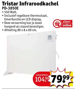 Kruidvat Tristar Infraroodkachel aanbieding