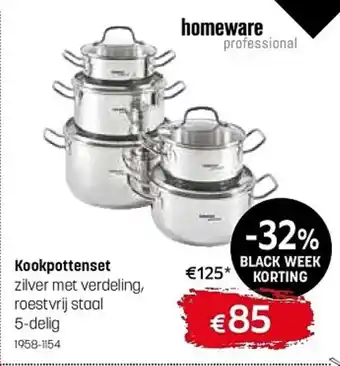 Homeware professional Kookpottenset