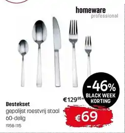 Gaverzicht homeware professional Bestekset aanbieding