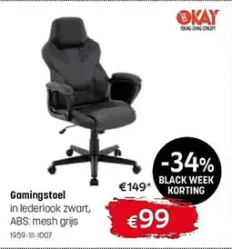 Gaverzicht Okay Gamingstoel aanbieding