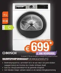 Expert Bosch Warmtepompdroogkast aanbieding