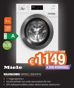 Expert Miele Wasmachine MIWEC395WPS aanbieding