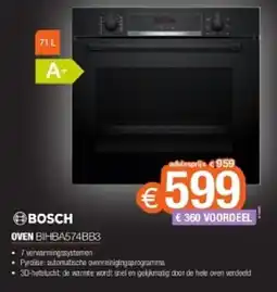 Expert Bosch Oven BIHBA574BB3 aanbieding