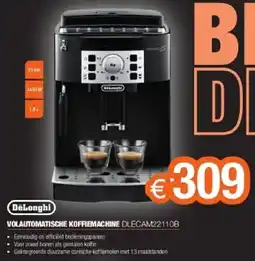 Expert DeLonghi Volautomatische koffiemachine DLECAM22110B aanbieding