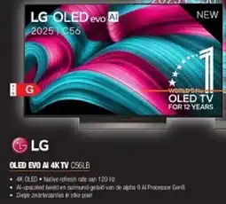 Expert LG OLED EVO AI 4K TV C56LB aanbieding