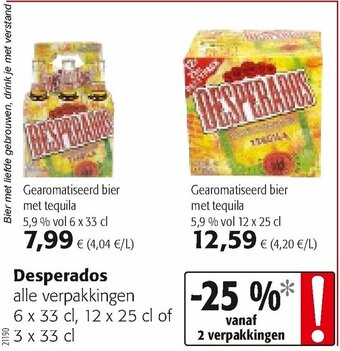 Colruyt Desperados aanbieding