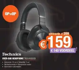 Expert Technics Over-Ear Headphone TNEAHA800EK aanbieding