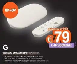Expert Google tv streamer (4k) GOGA05662DE aanbieding