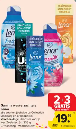 Carrefour Market Lenor Gamma wasverzachters aanbieding