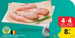 Carrefour Market 4 filets + 4 bouten van kip van weleer Kwaliteitsketen Carrefour aanbieding