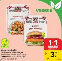 Carrefour Market Vegan producten De Vegetarische Slager aanbieding