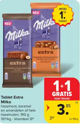 Carrefour Market Milka Tablet Extra aanbieding