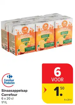 Carrefour Market Sinaasappelsap Carrefour aanbieding