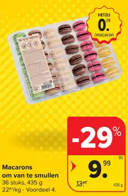 Carrefour Market Macarons om van te smullen aanbieding