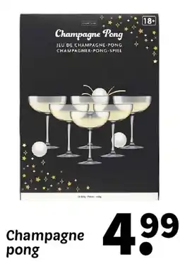 Wibra Champagne Pong aanbieding