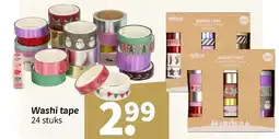 Wibra Washi tape aanbieding