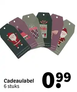 Wibra Cadeaulabel aanbieding
