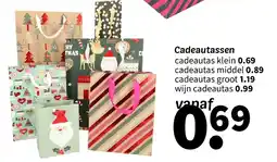 Wibra Cadeautassen aanbieding