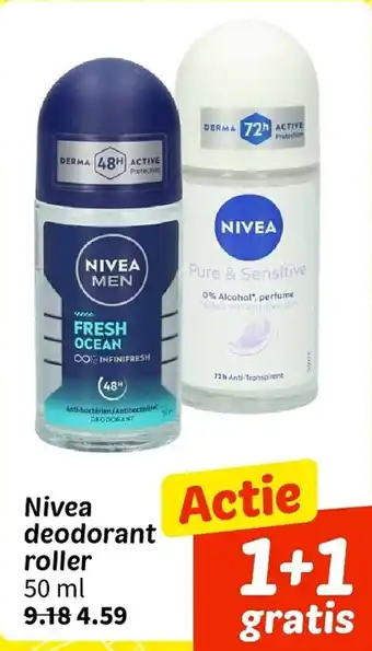 Wibra Nivea deodorant roller aanbieding