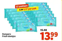Wibra Pampers Fresh doekjes aanbieding
