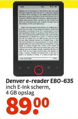 Wibra Denver e-reader EBO-635 aanbieding