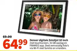 Wibra Denver digitale fotolijst 10 inch aanbieding