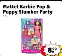 Kruidvat Mattel Barbie Pop & Puppy Slumber Party aanbieding