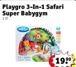 Kruidvat Playgro 3-In-1 Safari Super Babygym aanbieding