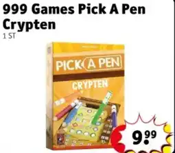 Kruidvat 999 Games Pick A Pen Crypten aanbieding