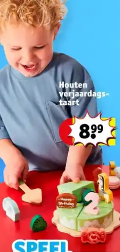 Kruidvat Houten verjaardags taart aanbieding