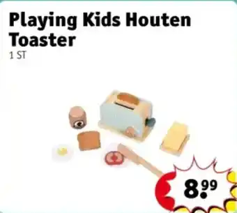 Kruidvat Playing Kids Houten Toaster aanbieding