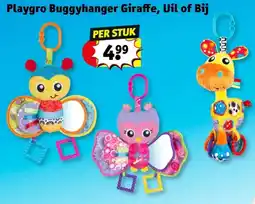 Kruidvat Playgro Buggyhanger Giraffe, Uil of Bij aanbieding