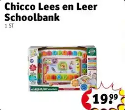 Kruidvat Chicco Lees en Leer Schoolbank aanbieding