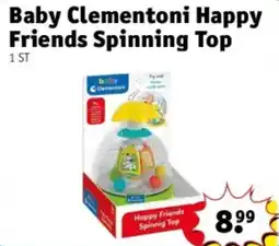Kruidvat Baby Clementoni Happy Friends Spinning Top aanbieding
