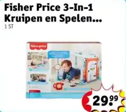 Kruidvat Fisher Price 3 In 1 Kruipen en Spelen aanbieding