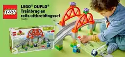 Kruidvat LEGO DUPLO Treinbrug en rails uitbreidingsset aanbieding
