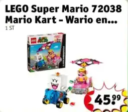 Kruidvat LEGO Super Mario 72038 Mario Kart Wario aanbieding