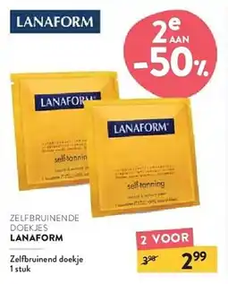 Di Zelfbruinende doekjes lanaform aanbieding