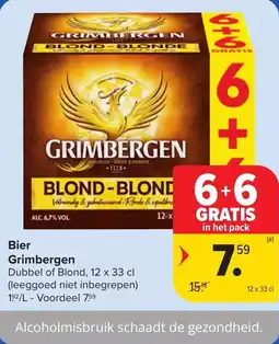 Hyper Carrefour Bier grimbergen aanbieding
