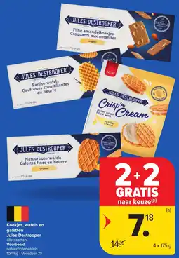 Hyper Carrefour Koekjes, wafels en galetten jules destrooper aanbieding