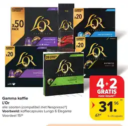 Hyper Carrefour Gamma koffie l'or aanbieding