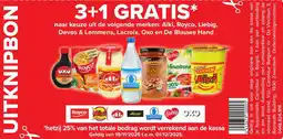 Hyper Carrefour Naar keuze uit de volgende merken aïki royco liebig devos & lemmens lacroix oxo en de blauwe hand aanbieding
