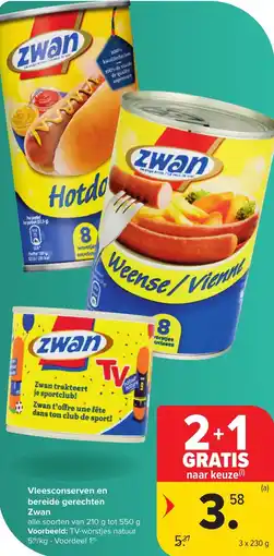 Hyper Carrefour Vleesconserven en bereide gerechten zwan aanbieding