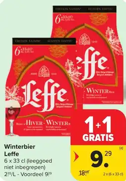 Hyper Carrefour Winterbier leffe aanbieding