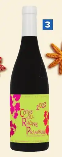 Hyper Carrefour Côtes du Rhône Primeur Rood aanbieding