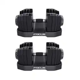 Decathlon Shift - Verstelbare Dumbbellset - 2 x 24 kg aanbieding