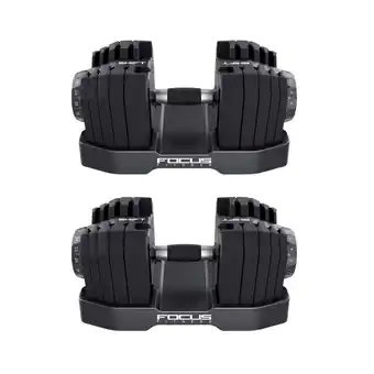 Decathlon Shift - Verstelbare Dumbbellset - 2 x 24 kg aanbieding