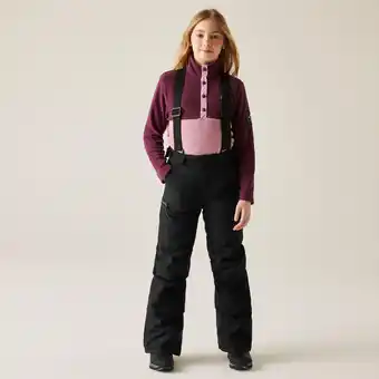 Decathlon Pow waterdichte ademende verstelbare salopette met fleece-voering voor kinderen aanbieding